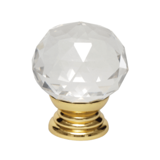 MGV - Crystal Knob - Round - 34mm - PB - MT987