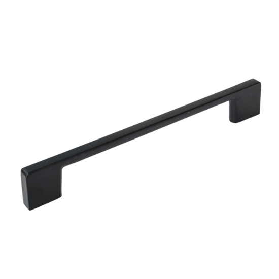 MGV - Neptune Rounded Handle - Matt Black - 128mm - MT1922