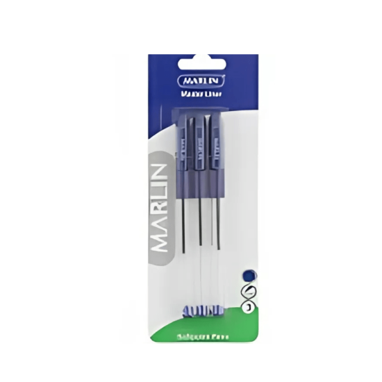 Marlin - Master Liner Ball Pen 3's - Blue (SM61)