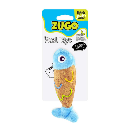 Southern Pet Traders - Toy Cat Plush Zugo Fish (34-00003)