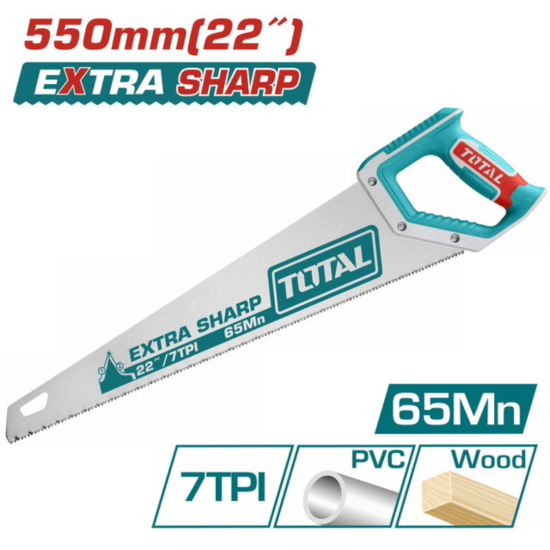 Total - Hand Saw - 550mm - 22 (THT55226)