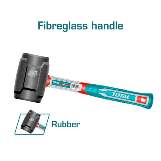 Total - Rubber Mallet Hammer 16OZ- 800W (THRUH6816)