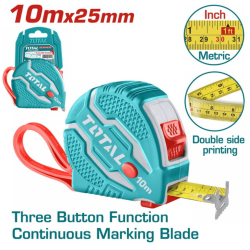 Total - Steel Measuring Tape - 10MT (TMT126101M)