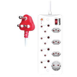 Tevo - Magento - 8-Way High Surge Protection Multi-Plug (DBK306)
