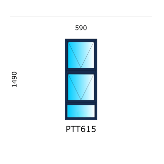Aluminium - Charcoal - Window Top Hung - PTT615