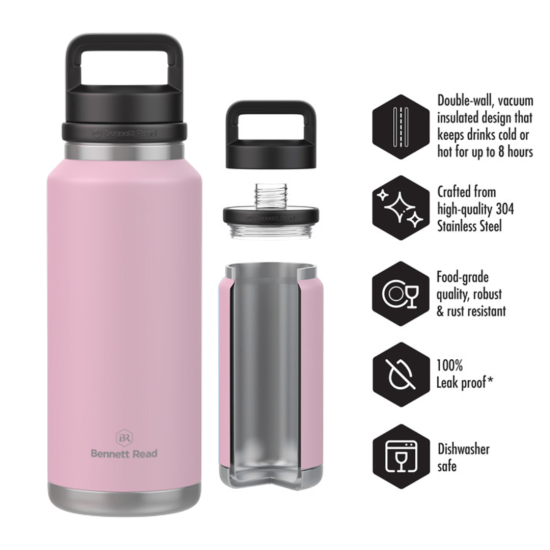 Bennett Read - 1000ml Hot Cold Flask Pastel Pink