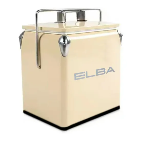 Elba - Metal Cooler Box 13l -  Cream