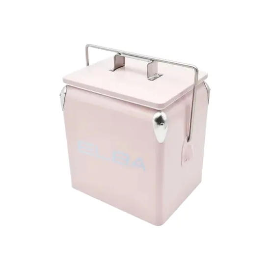 Elba - Metal Cooler Box 13l - Pink