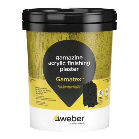 Gamatex Acrylic Finishing - Charcoal - 25kg