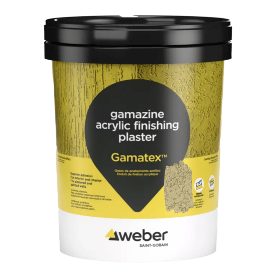 Gamatex Acrylic Finishing - Yellow - 25kg