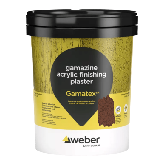 Gamatex Acrylic Finishing - Chocolate - 25kg