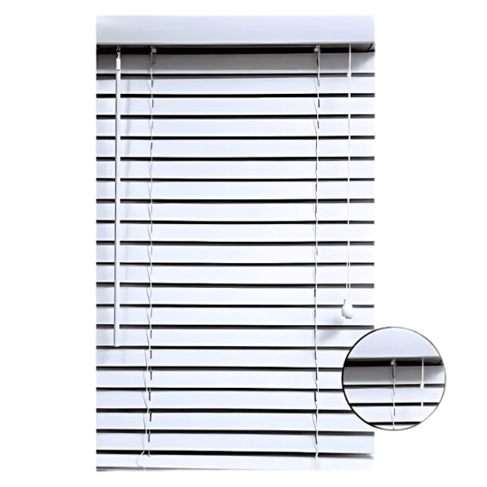 Faux Wood Blind – White – 1.0m x 1.2m