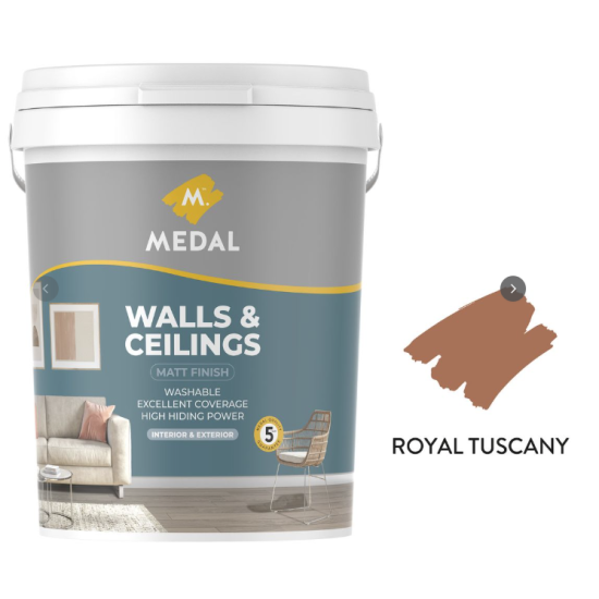 Medal - Wall & Ceiling - PVA - 20l Assorted Colours - Royal Tuscany - colours: Royal Tuscany