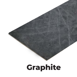 PVC UV Panel - Velure Graphite - 2.4m