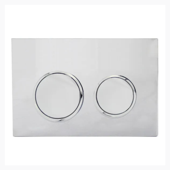 R/S Flush Plate - Chrome Dual - AD003 (3147)