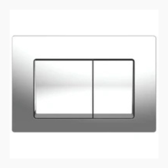 R/S Flush Plate – Chrome Dual – AD008 (3150)