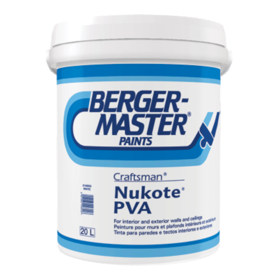 Dulux - B/Master Nukote - PVA White - 20L
