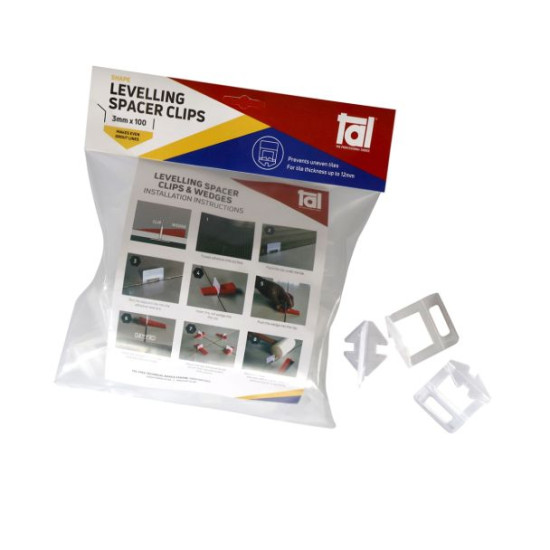 TAL - Levelling Spacer Clips - 3mm(100)Pack