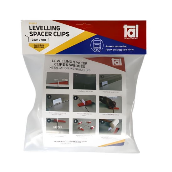 TAL - Levelling Spacer Clips - 2mm(100)Pack