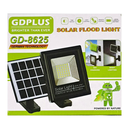 Fame - Solar Flood Light - Panel in Box - GD- 8625