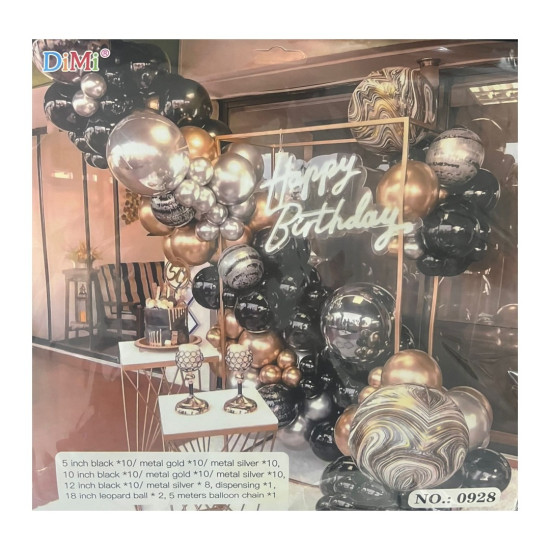 Balloons - 80 Piece - Happy Birthday - 0928