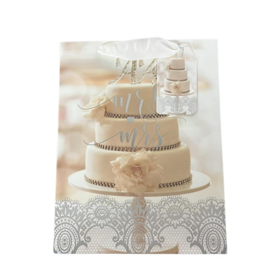 Gift Bag - Wedding Design - Medium - 18cm x 23cm