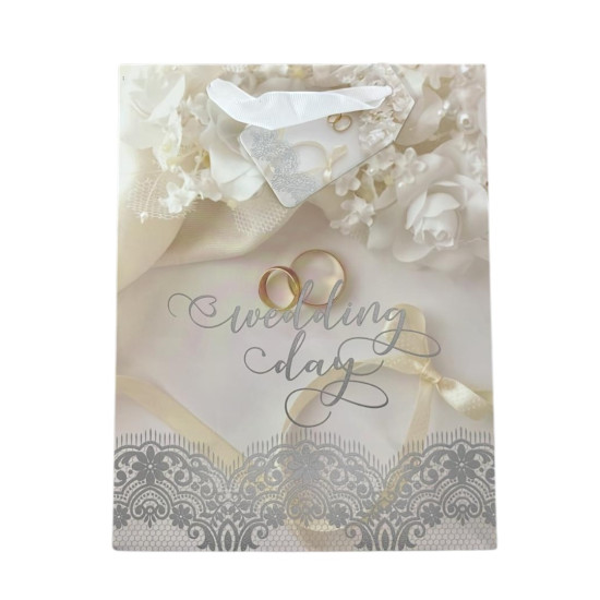 Gift Bag - Wedding Design - Medium - 18cm x 23cm - 4 - designs: 4
