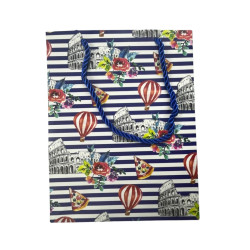 Gift Bag - Travel Assorted - Medium - 18cm x 23cm - 2 - designs: 2