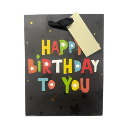 Gift Bag - Birthday Wishes - Medium - 18cm x 23cm - 4 - designs: 4