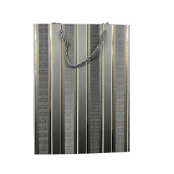 Gift Bag - Stripes Assorted Colour- Medium - 18cm x 23cm - 3 - designs: 3