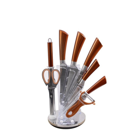 Knife Set 9 Piece - Delica - K-3003 - Copper Colour