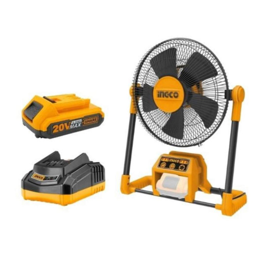 Ingco - Combo Set Battery Operated Fan - INGCO - 3 Settings - 30.5 cm (Limited Time Special Offer)