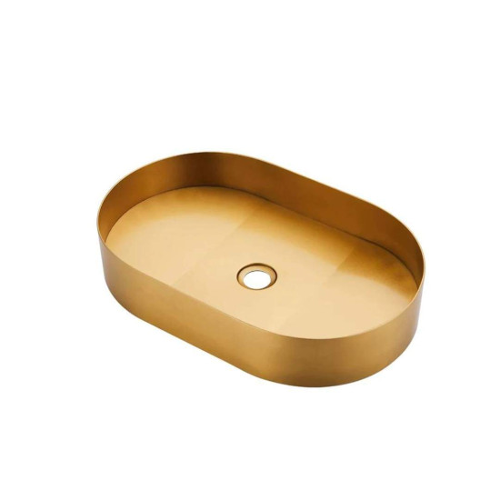 Oval Sink - Stainless Steel Yellow Gold - Sink44