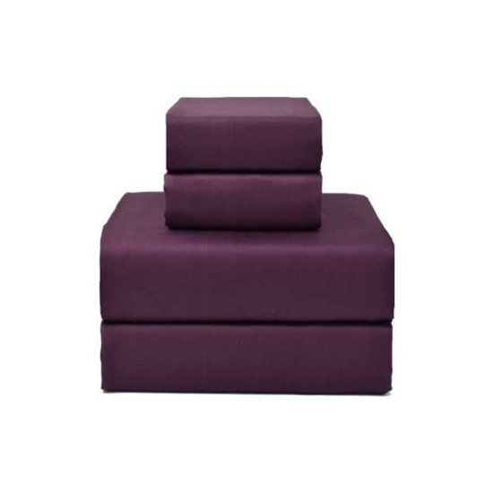 Fitted Sheet - Queen - Tela Milano - Assorted - Purple - color: Purple