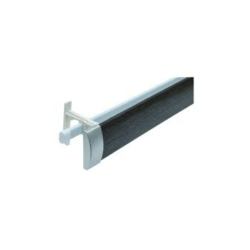Pelmet Pole - Grey Veneer Lilly - 33mm - Assorted Size - 3 Meters - size: 3 Meters