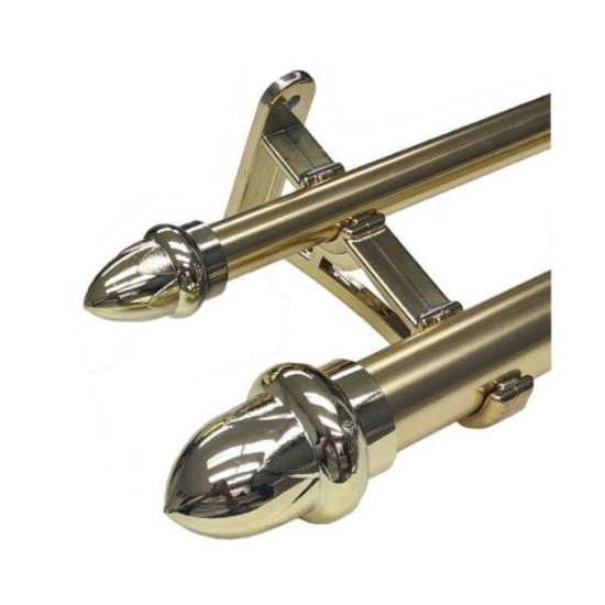 Curtain Rod - Brass Combo - 1.5M