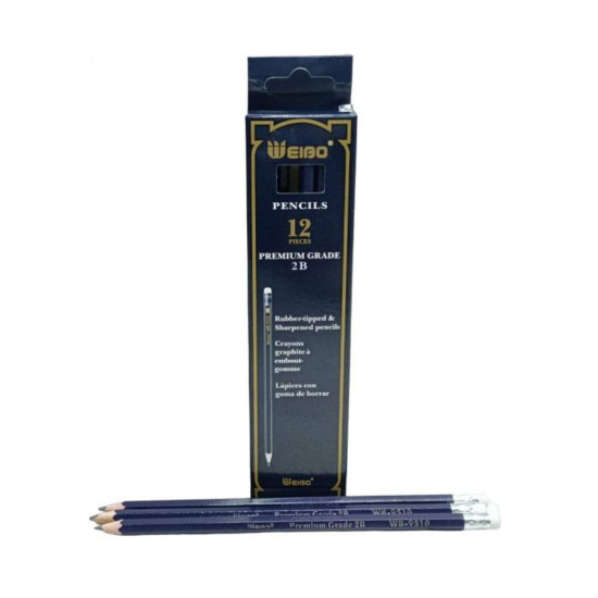 2B - Pencil 12 Pack - Weibo 2B - Pencil 12 Pack - Weibo