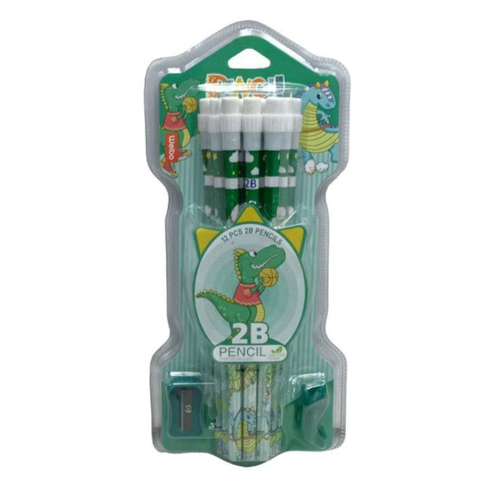 2B - Pencil 2 Pack - Dinosaur Combo 2B - Pencil 2 Pack - Dinosaur Combo