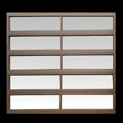 Aluminium - Garage Door Bronze 10 Panel - 2450mm x 2100mm